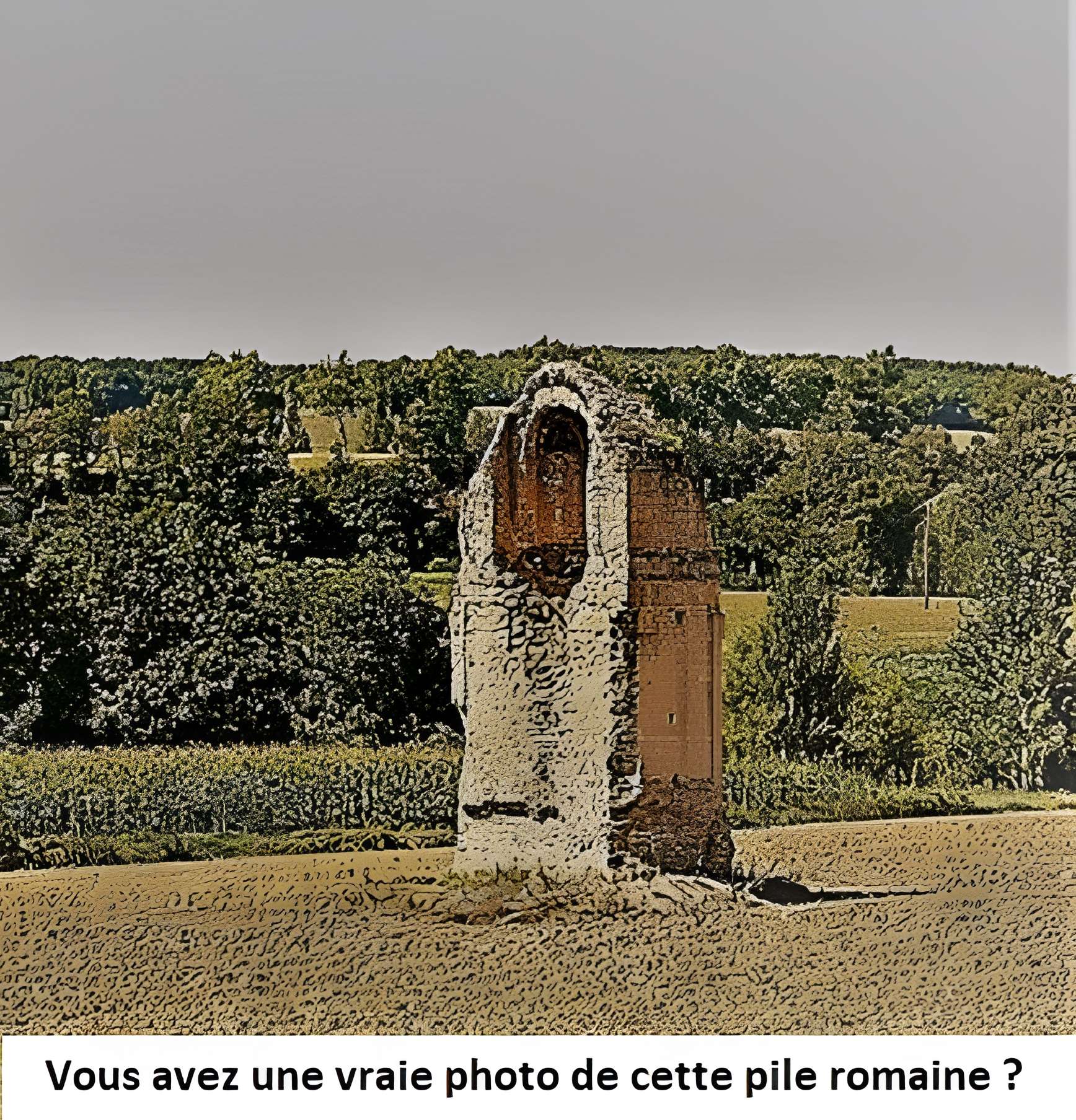 Pile gallo-romaine de la Tourraque à Lamazère 