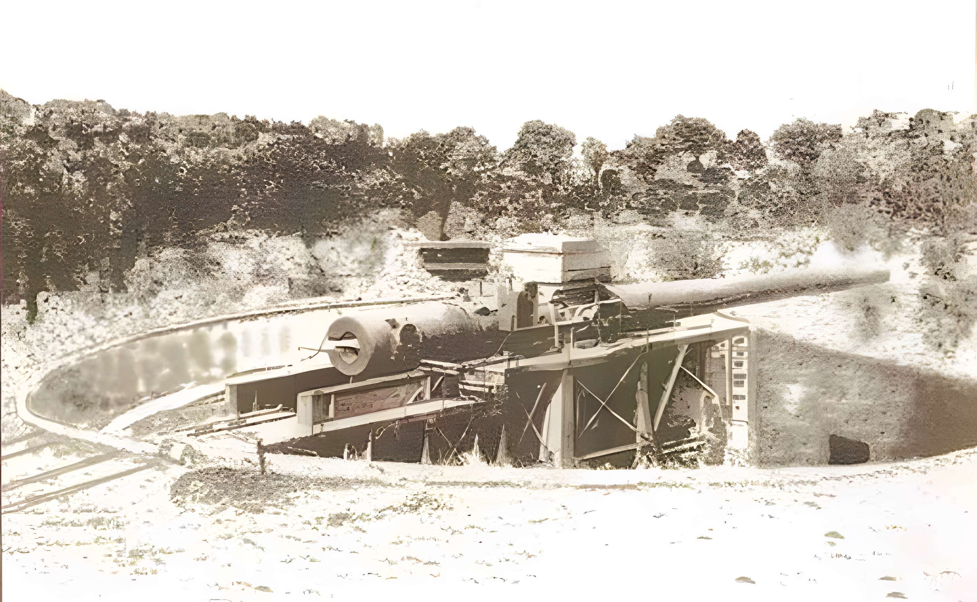 Plate-forme d'artillerie de Semide