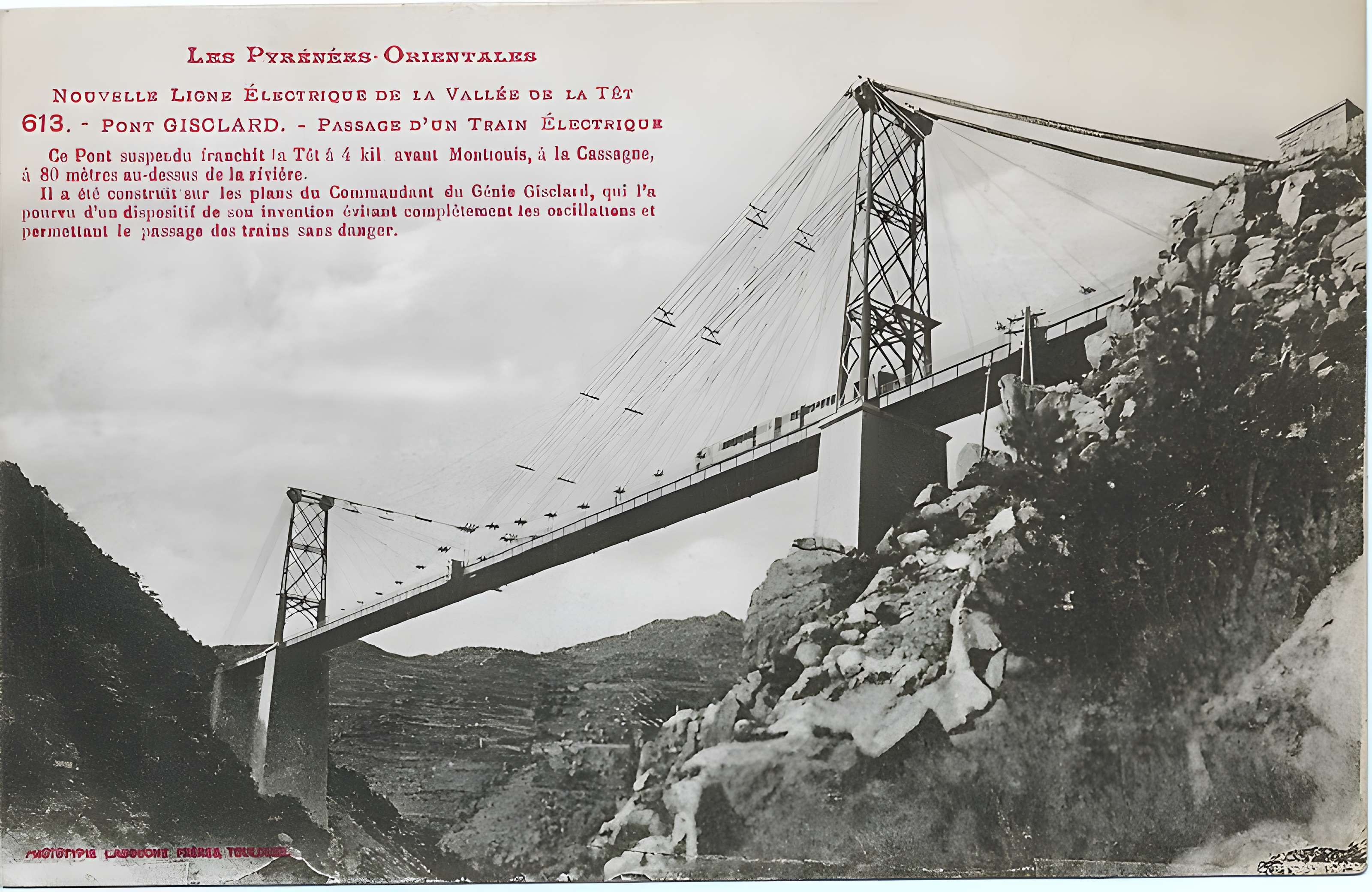 Pont Gisclard et stèle commémorative