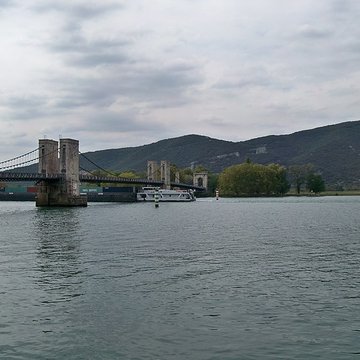 Pont du Robinet sur le Rhône de Donzère