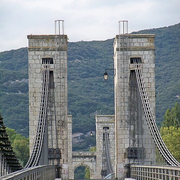Pont du Robinet sur le Rhône de Donzère