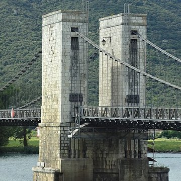 Pont du Robinet sur le Rhône de Donzère