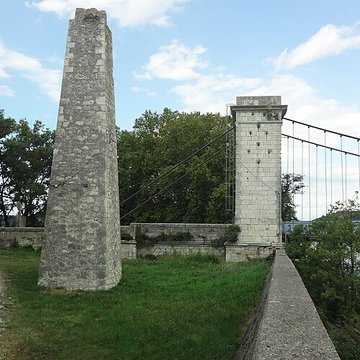 Pont du Robinet sur le Rhône de Donzère