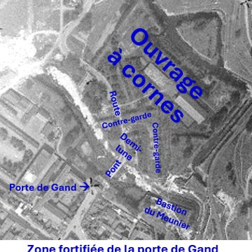 Porte de Gand et ensemble des fortifications