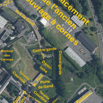 Porte de Gand et ensemble des fortifications