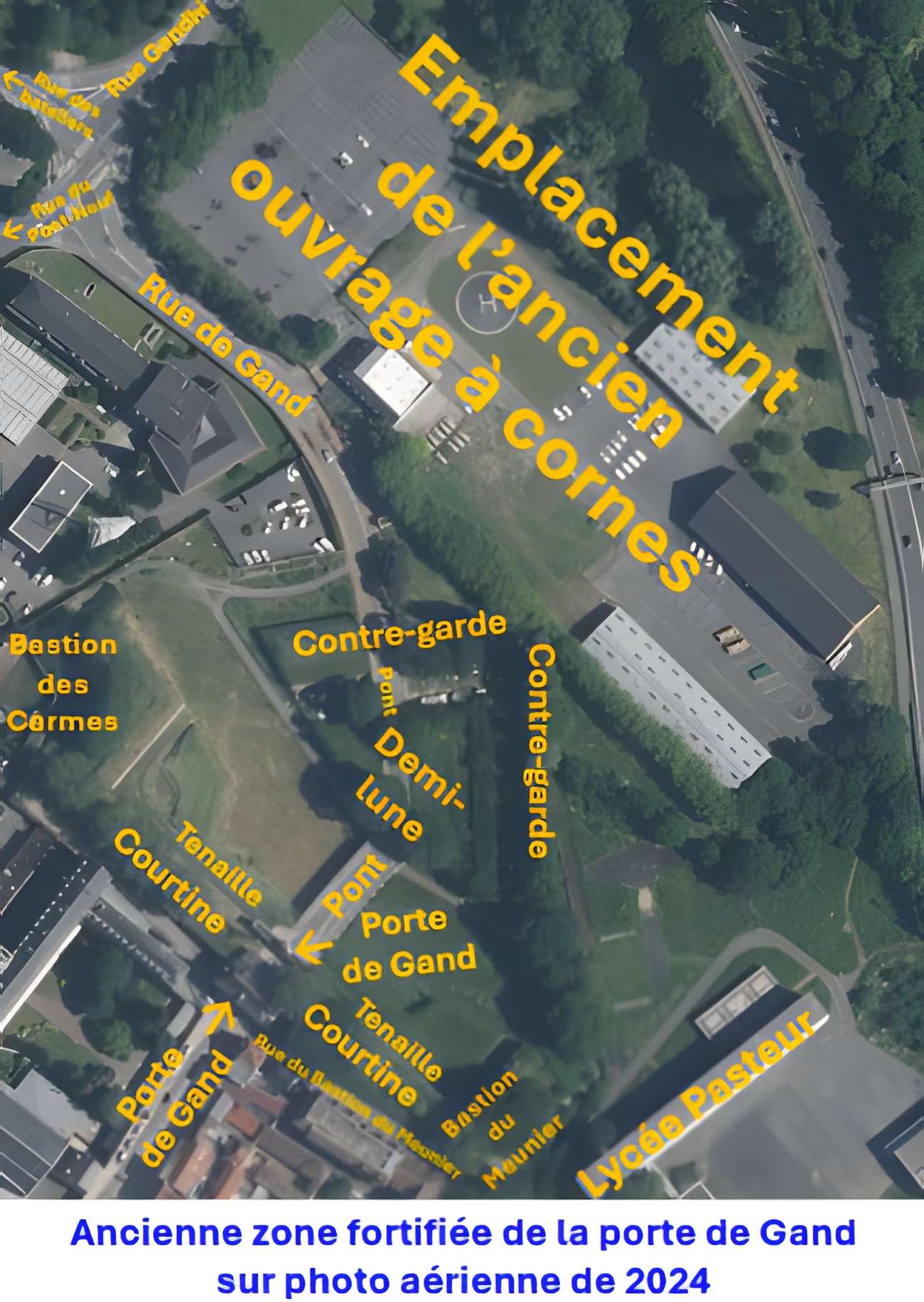 Porte de Gand et ensemble des fortifications