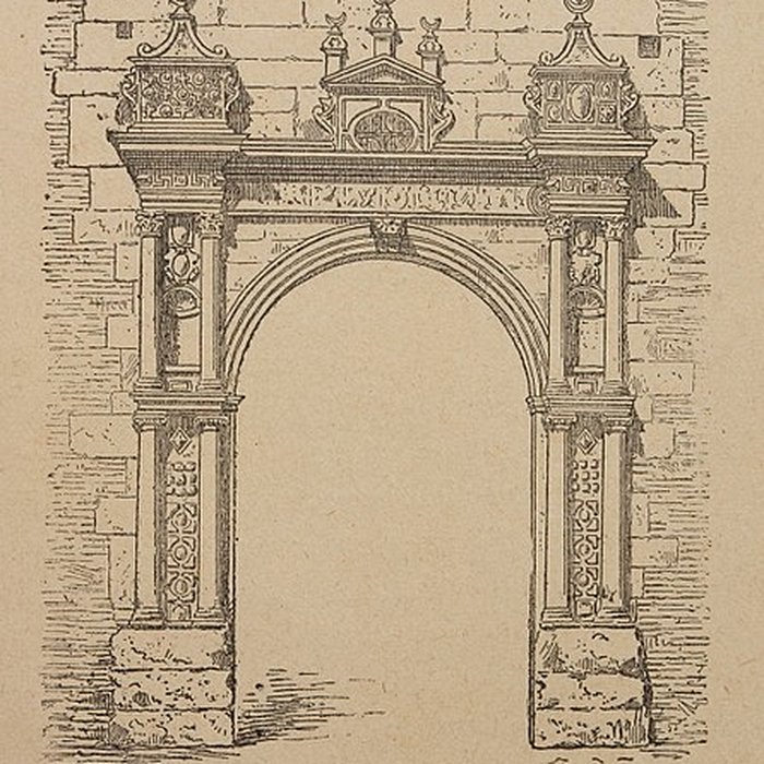 Photo de Ancienne porte du Capitole réédifiée dans le jardin des Plantes de Toulouse