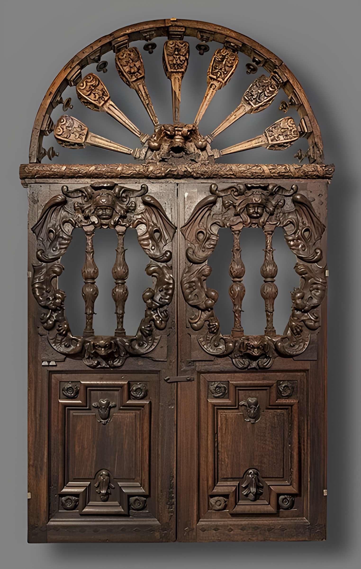 Ancienne porte du Capitole réédifiée dans le jardin des Plantes de Toulouse