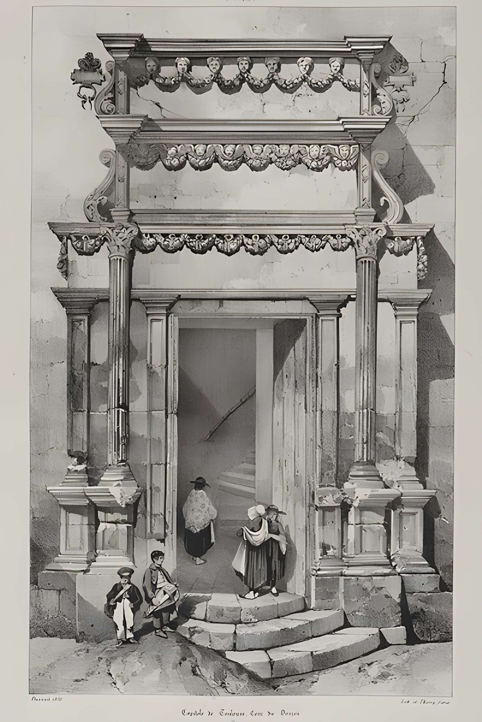 Ancienne porte du Capitole réédifiée dans le jardin des Plantes de Toulouse