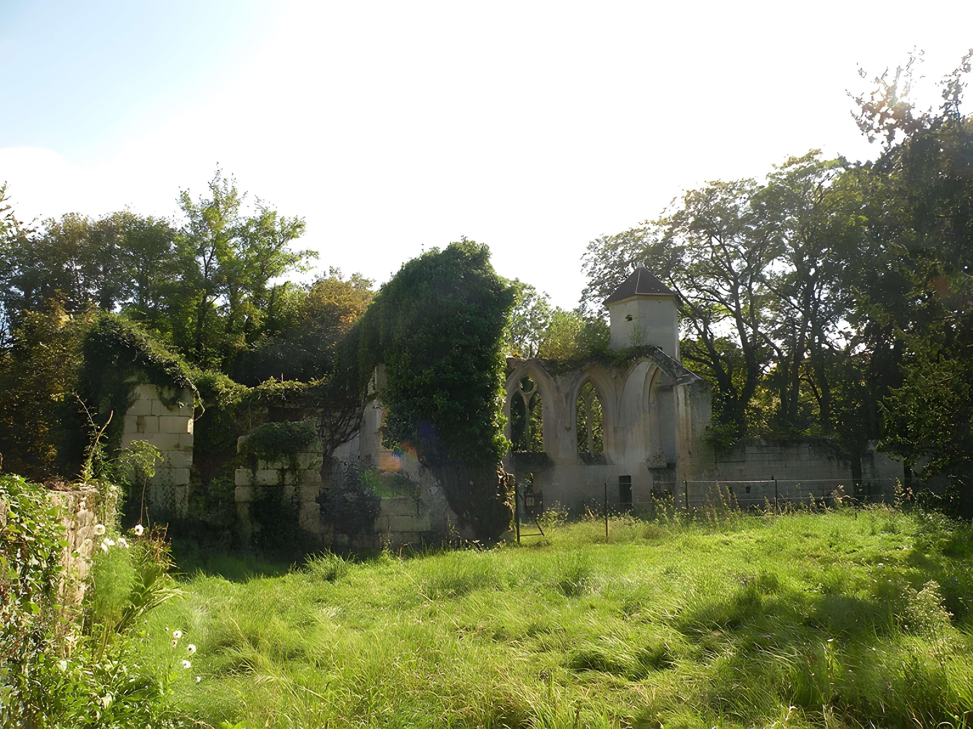 Ruines du prieuré de Saint-Pierre-en-Chastres dans la forêt de Compiègne