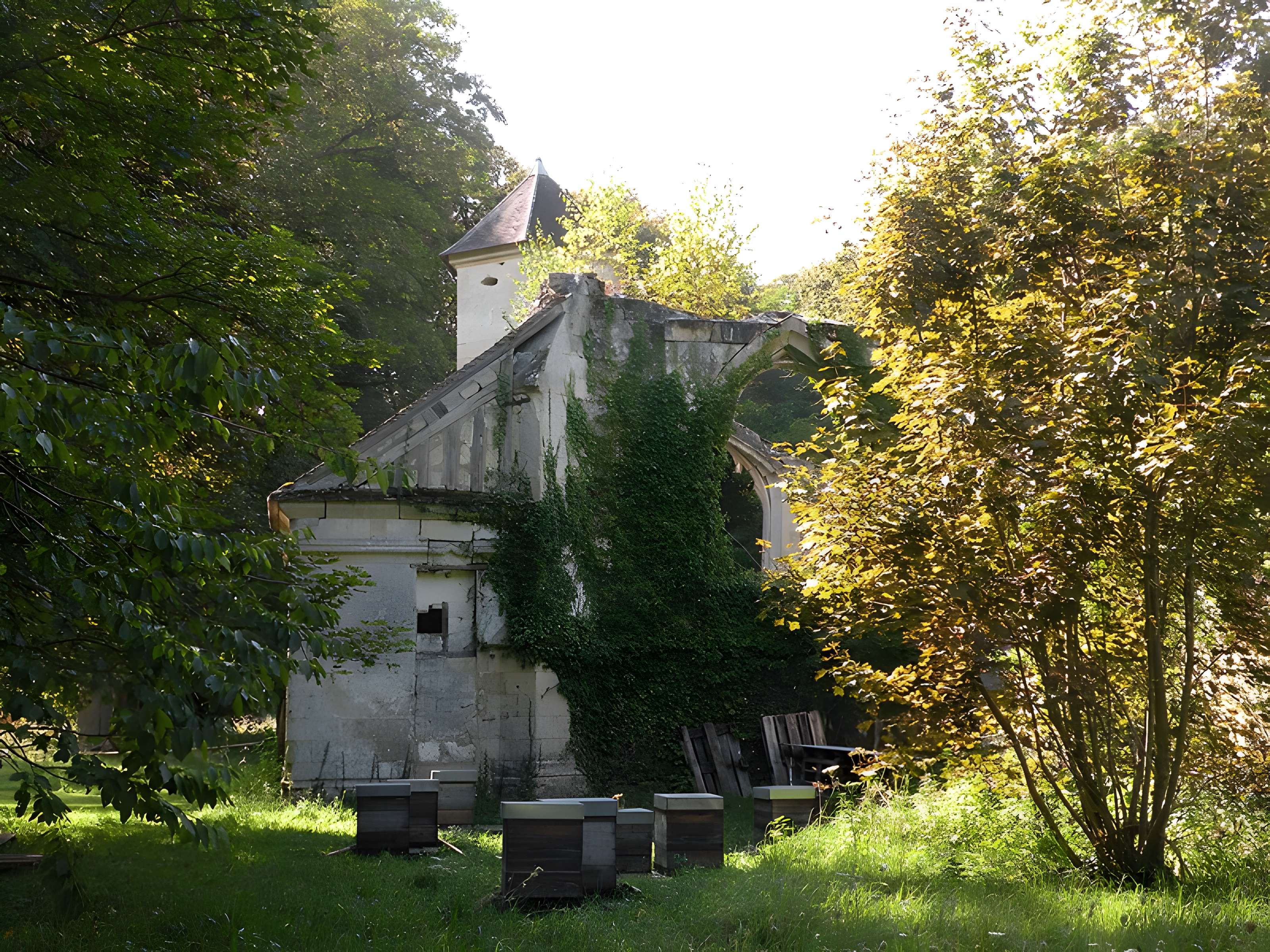 Ruines du prieuré de Saint-Pierre-en-Chastres dans la forêt de Compiègne