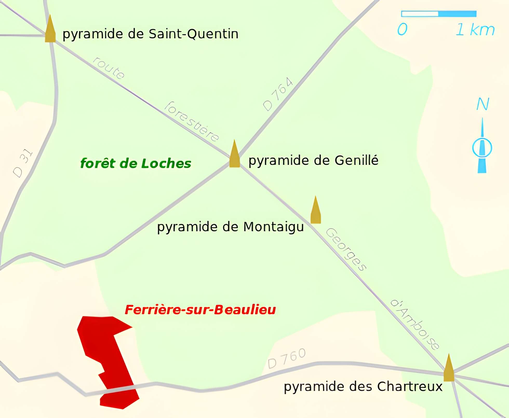 Pyramide de Genillé à Ferrière-sur-Beaulieu