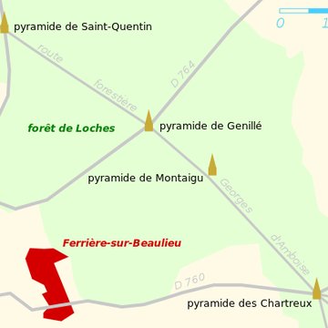 Pyramide de Montaigu à Ferrière-sur-Beaulieu