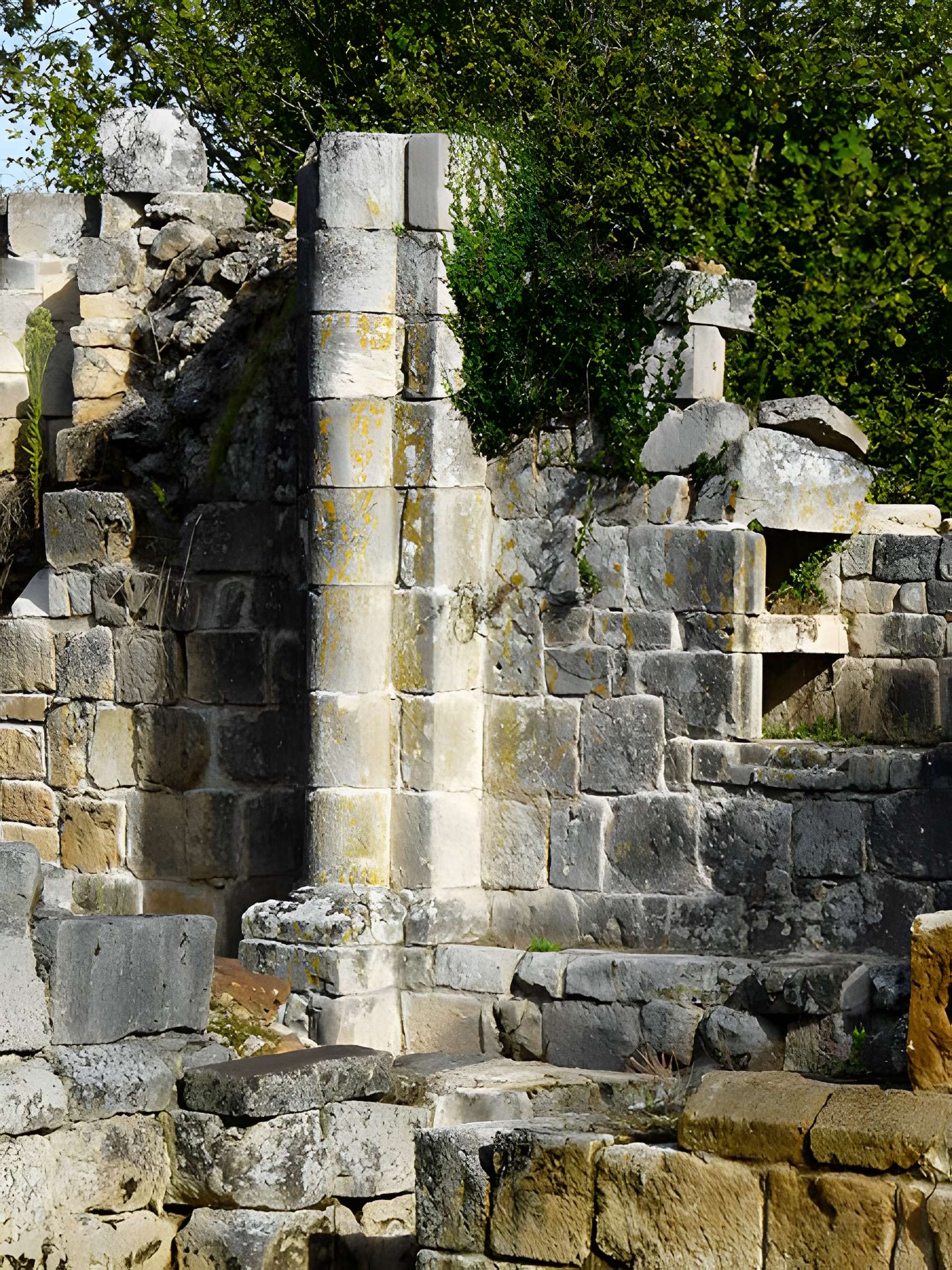 Ruines de l'ancienne Chapelle de Fontroubade à Lussas et Nontronneau