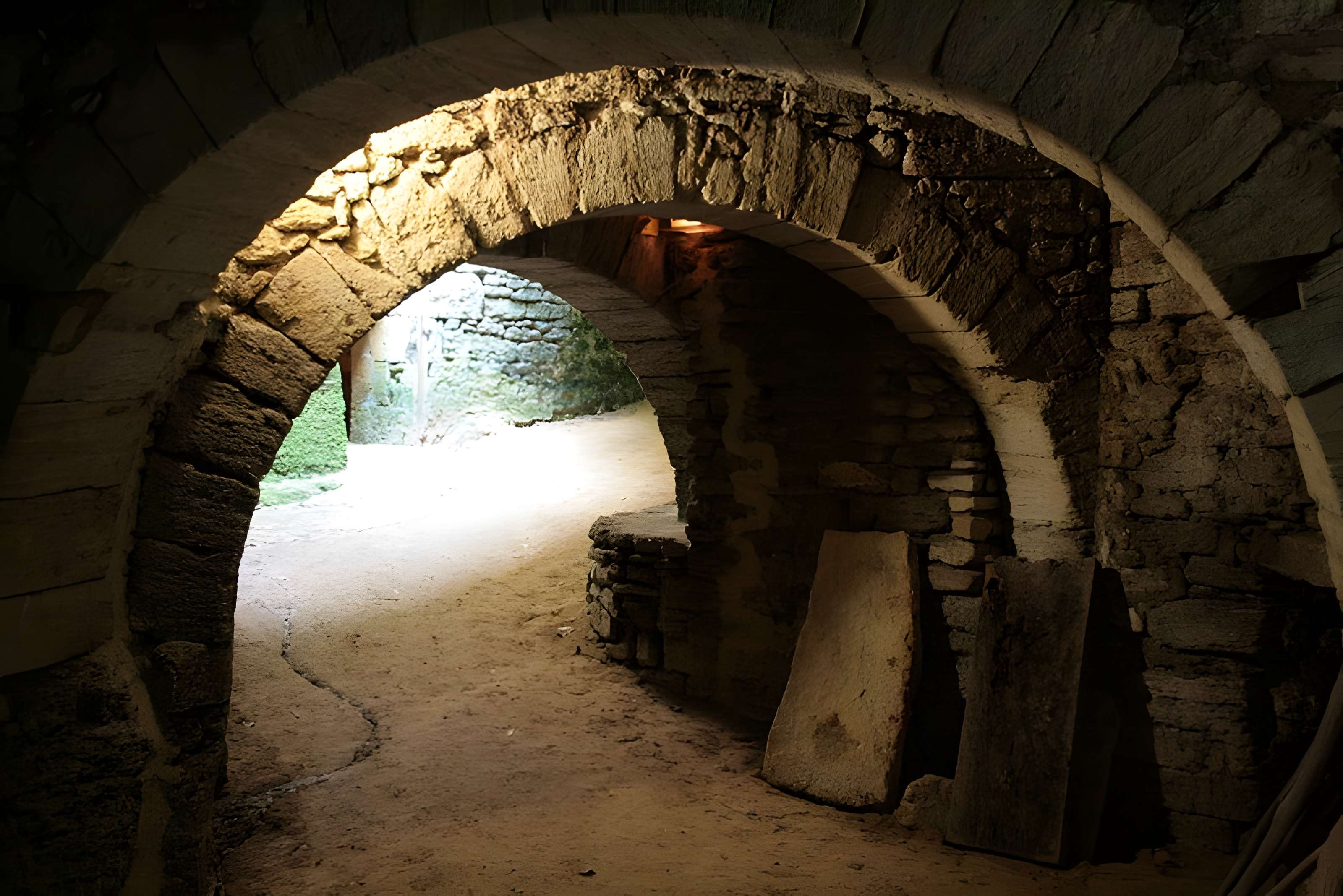 Site de la Seigneurie à Doué-la-Fontaine (Cave aux Sarcophages)