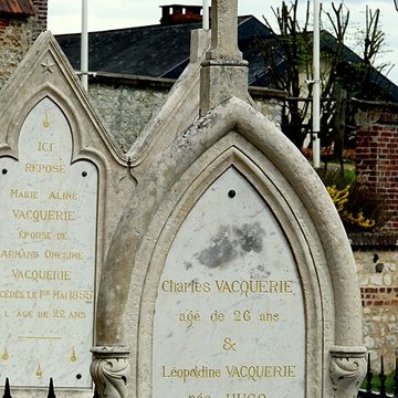 Sépultures de la famille Vacquerie - Hugo situées dans le cimetière