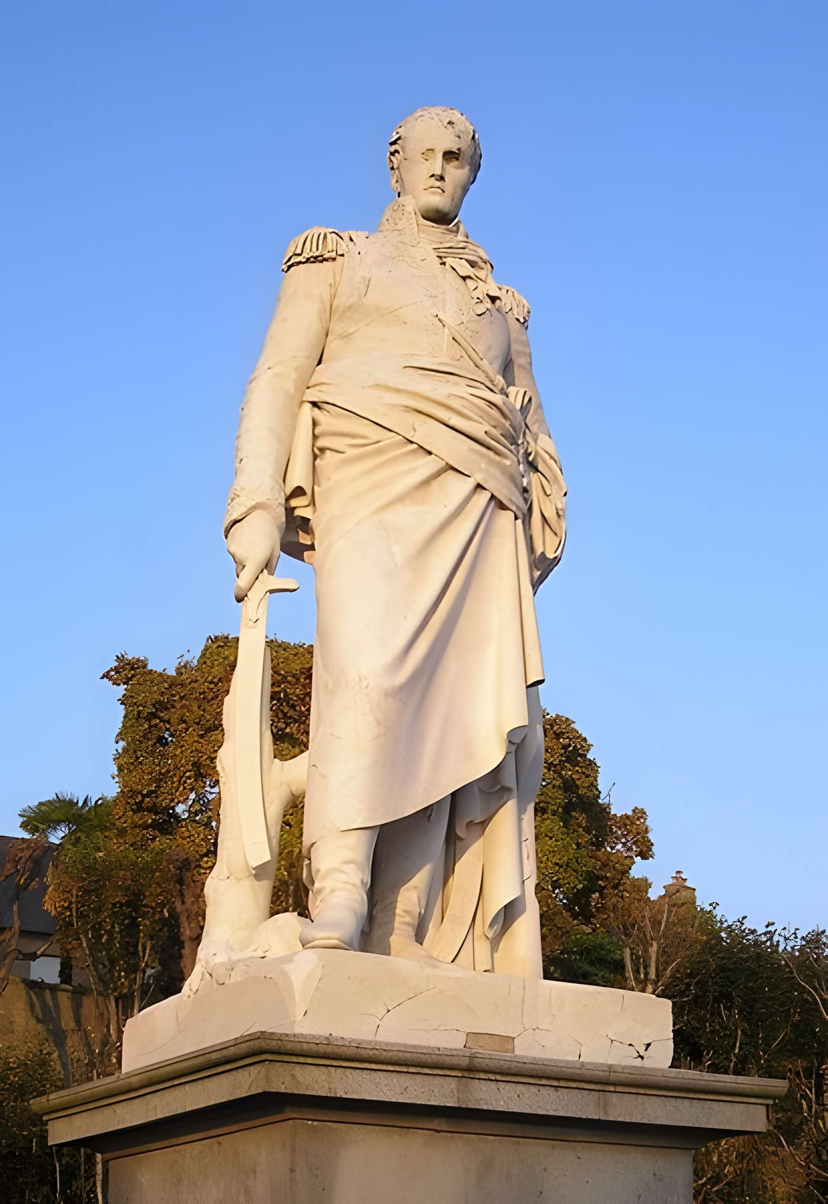 Statue de Valhubert à Avranches 