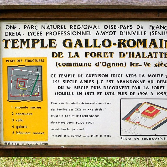 Photo de Temple gallo-romain de la forêt dHalatte à Ognon