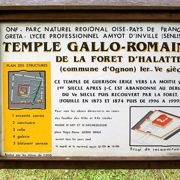 Temple gallo-romain de la forêt dHalatte à Ognon