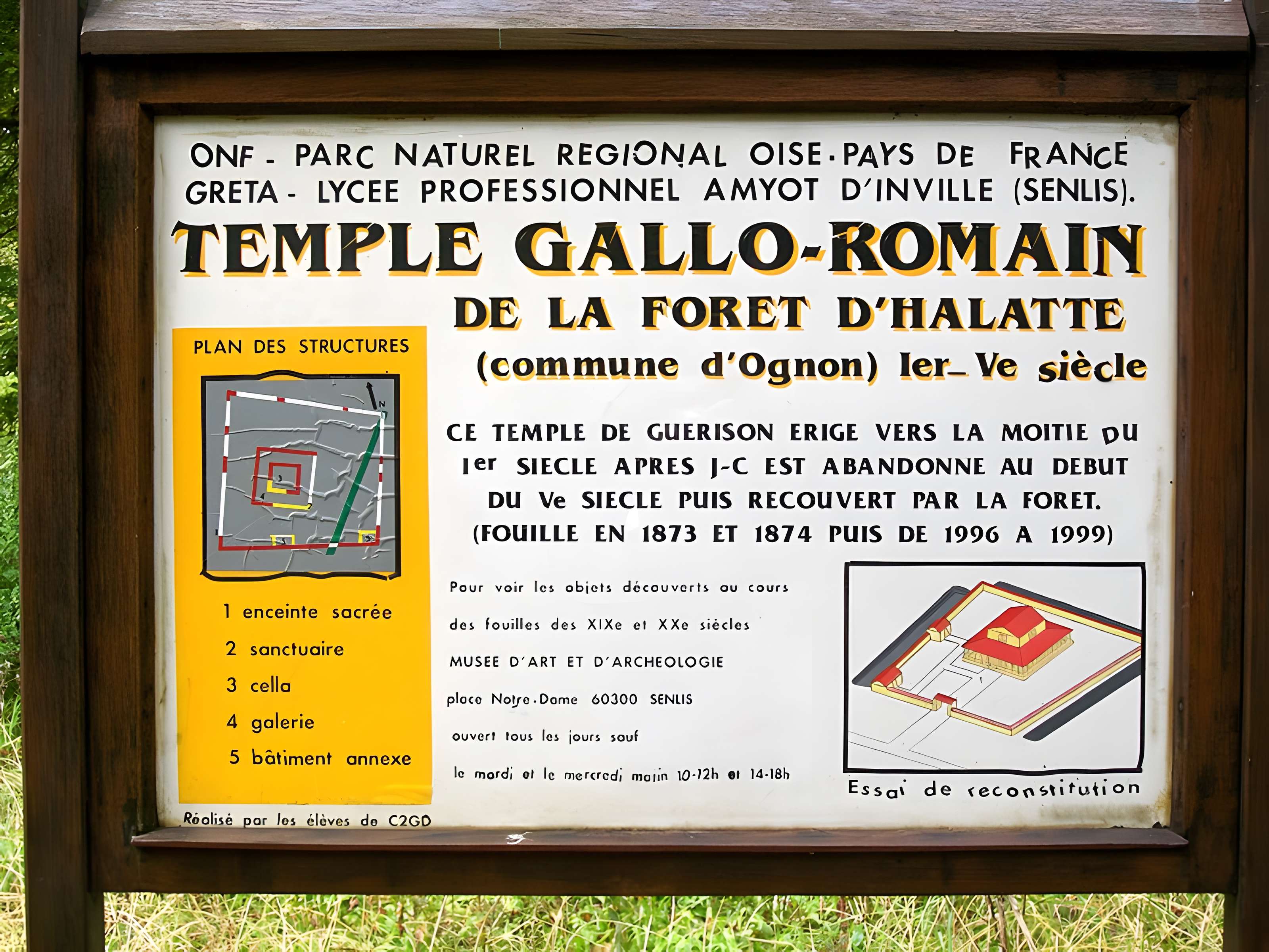 Temple gallo-romain de la forêt d'Halatte à Ognon
