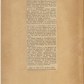 Théâtre Montansier de Versailles