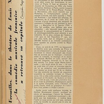 Théâtre Montansier de Versailles