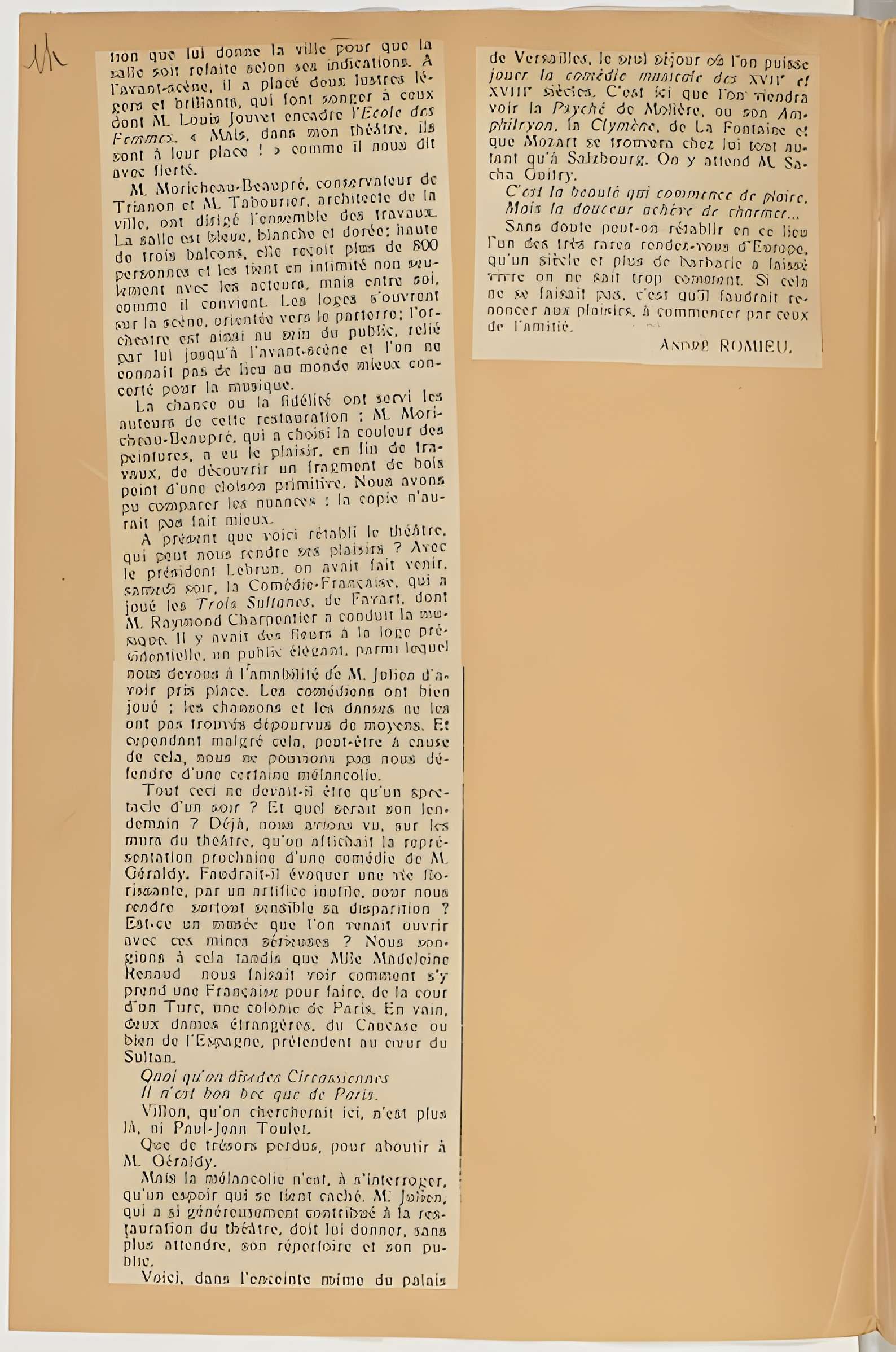 Théâtre Montansier de Versailles