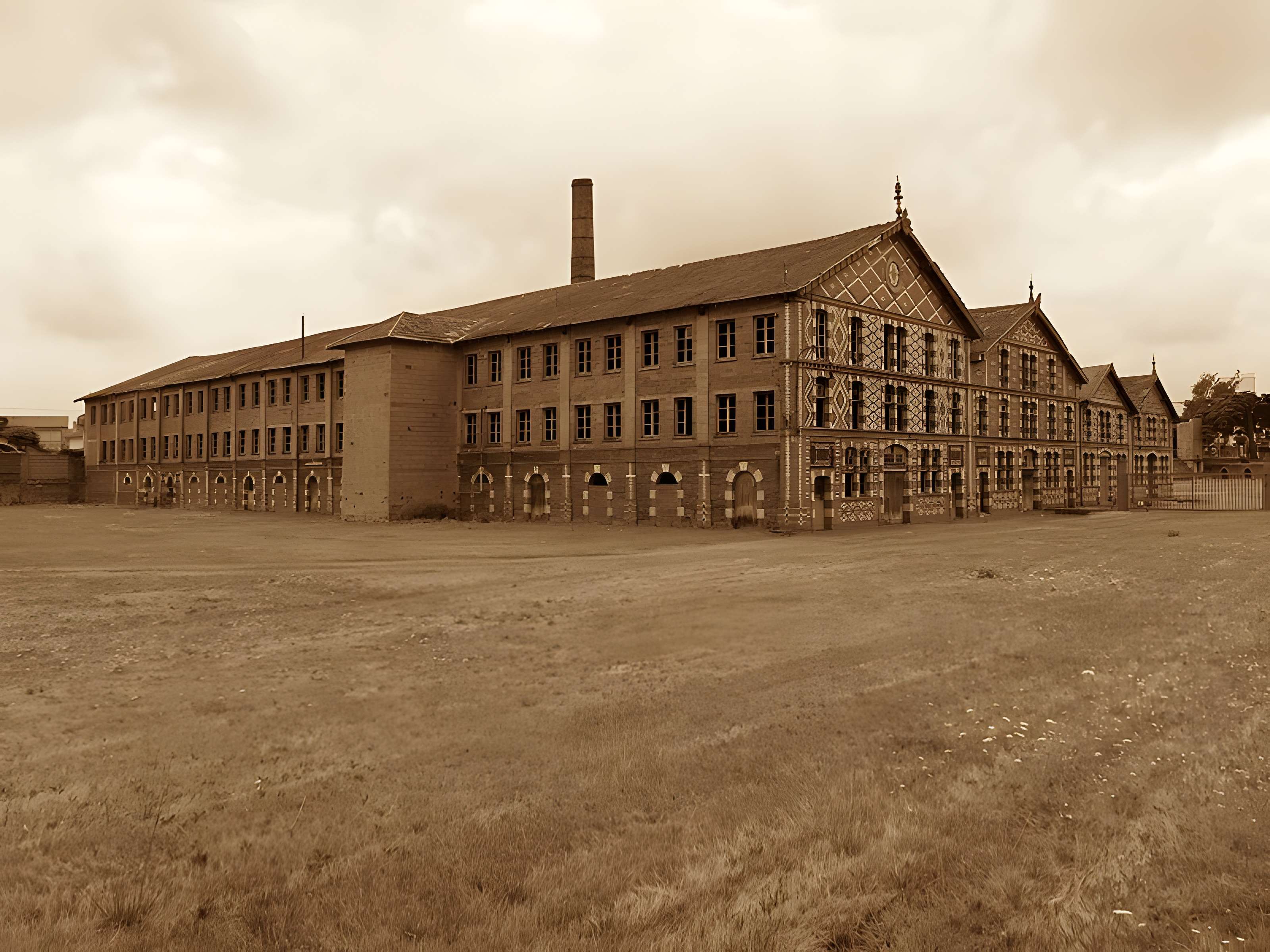 Usine blanche et usine rouge Oustau à Aureilhan