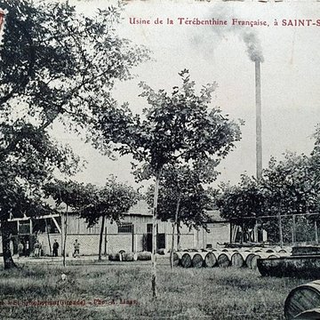 Usine de distillation de produits résineux à Saint-Symphorien