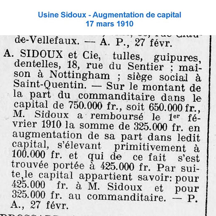 Photo de Usine Sidoux de Saint-Quentin
