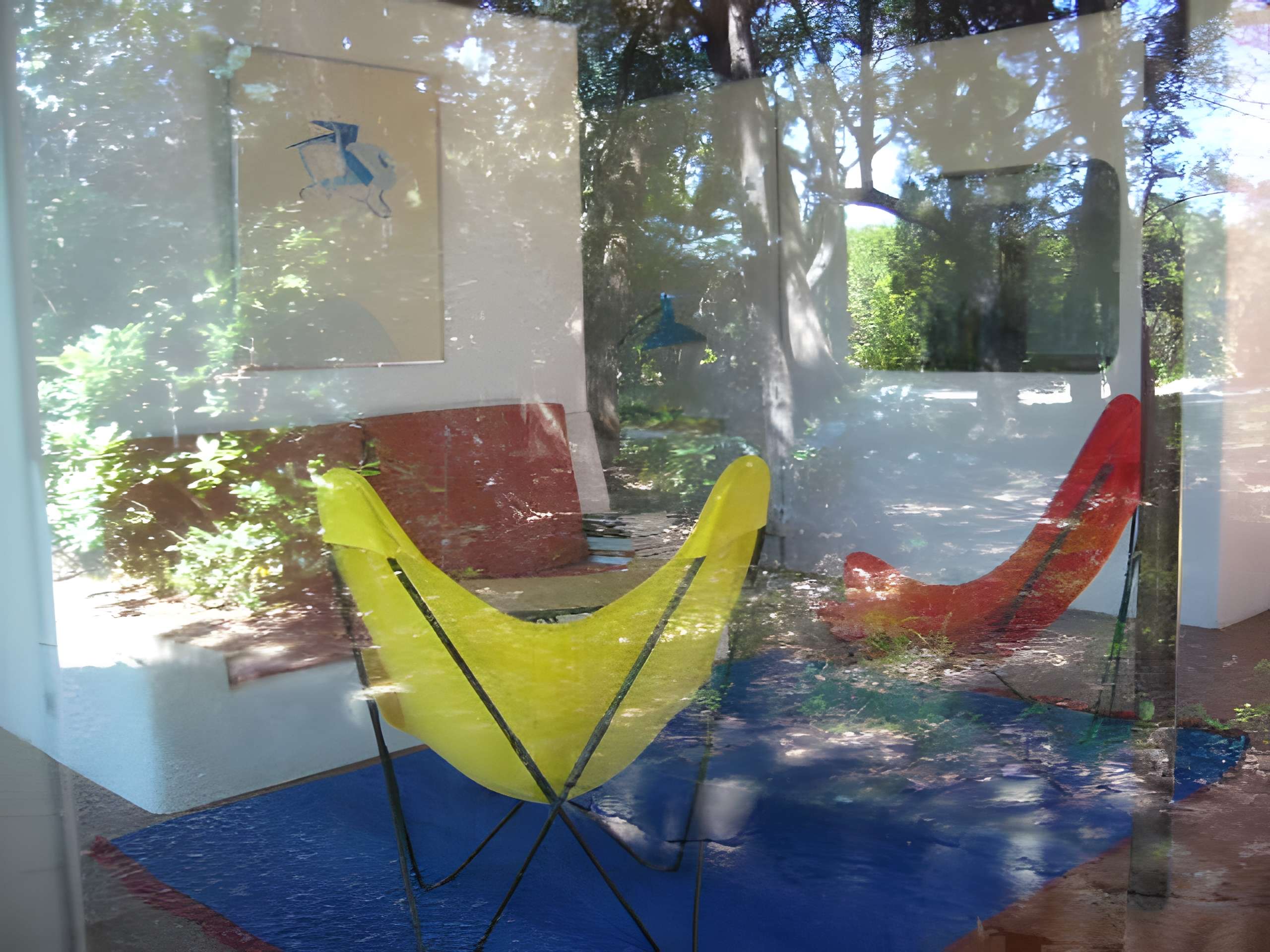 Villa Seynave à Grimaud le salon et son mobilier