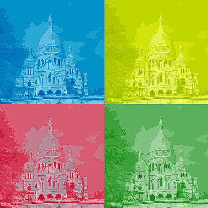 Photo de Basilique du Sacré-Coeur, ses annexes et le square Louise-Michel