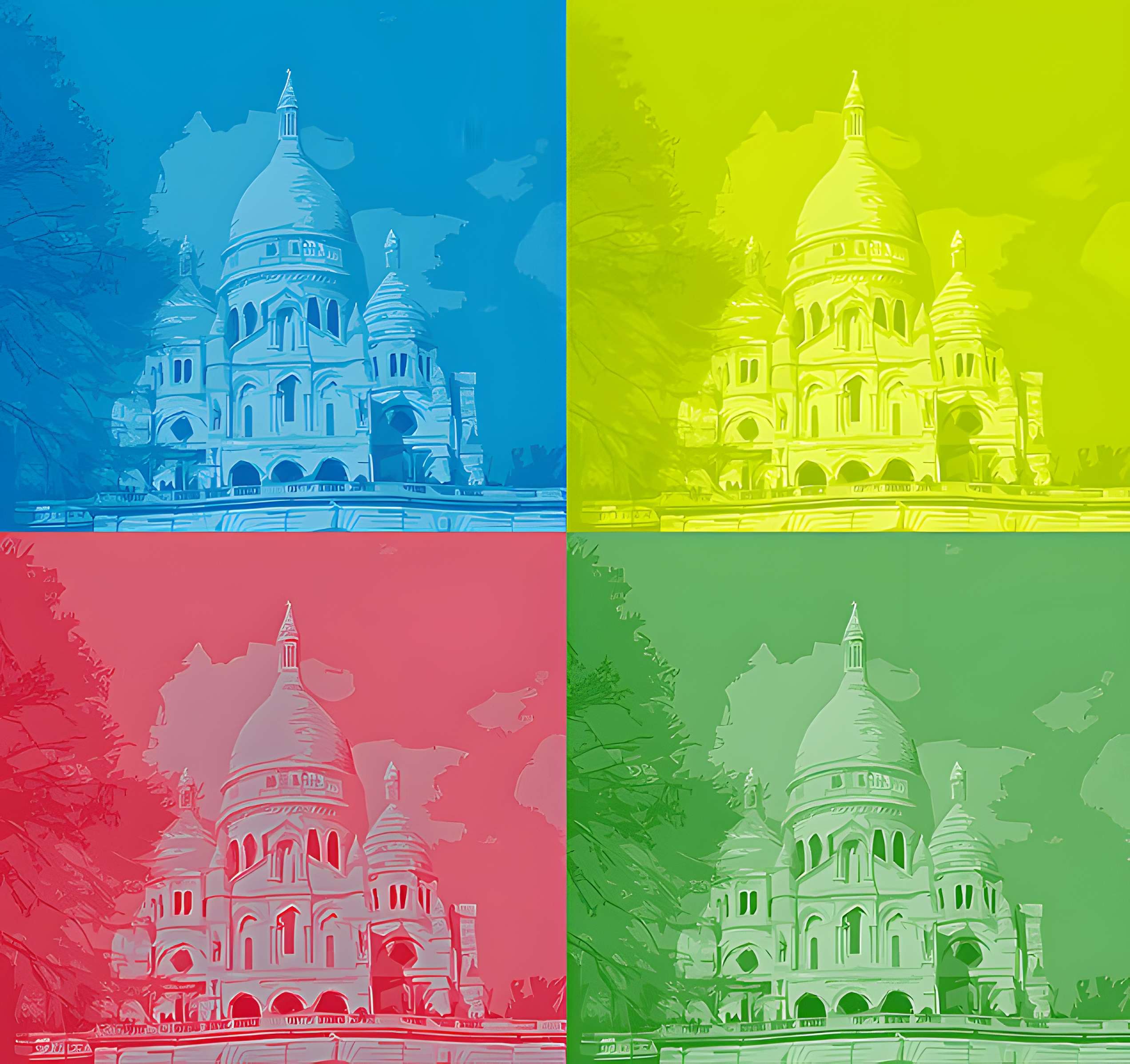 Basilique du Sacré-Coeur, ses annexes et le square Louise-Michel