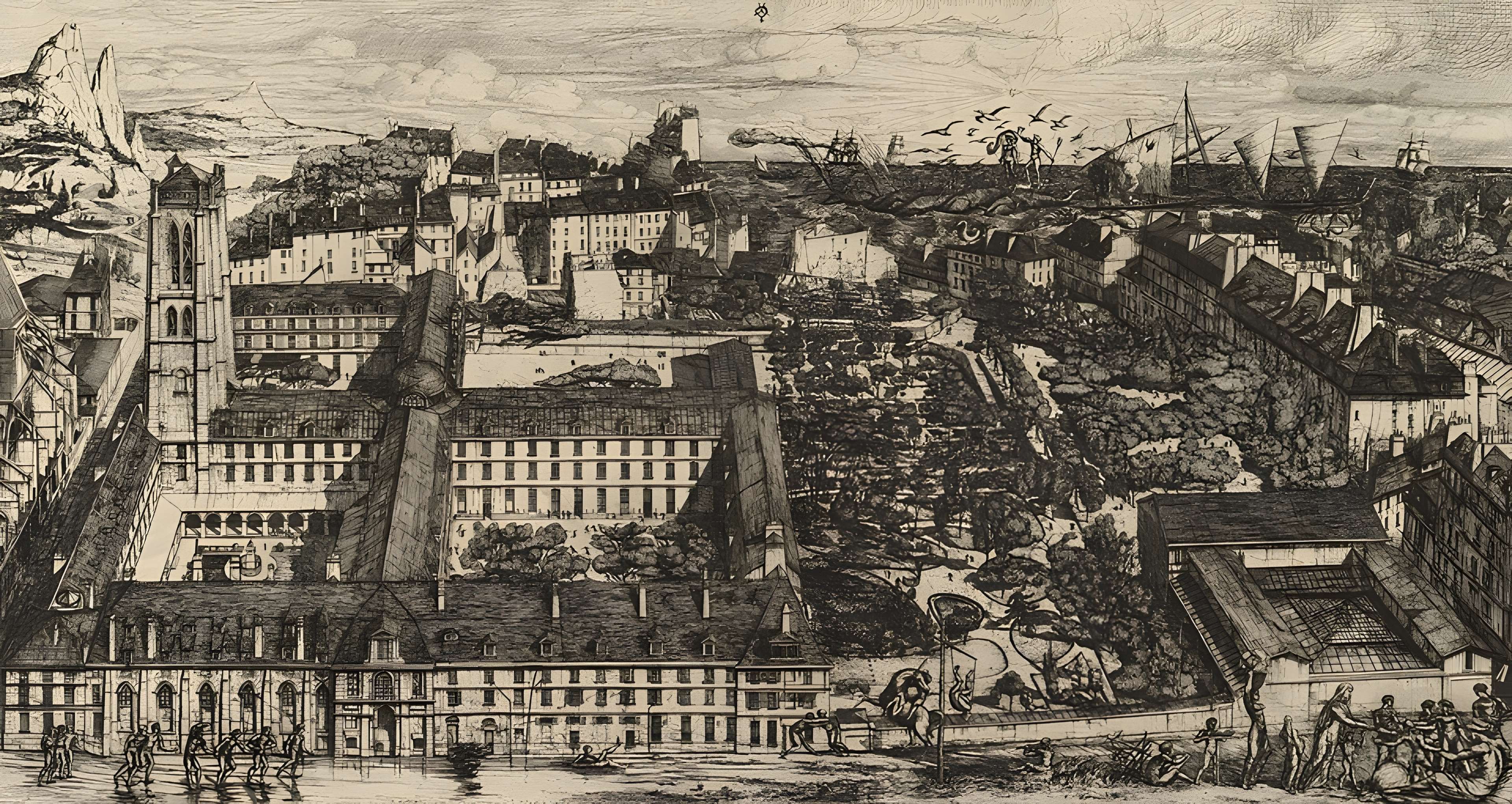 Ancienne abbaye Sainte-Geneviève, actuel lycée Henri IV
