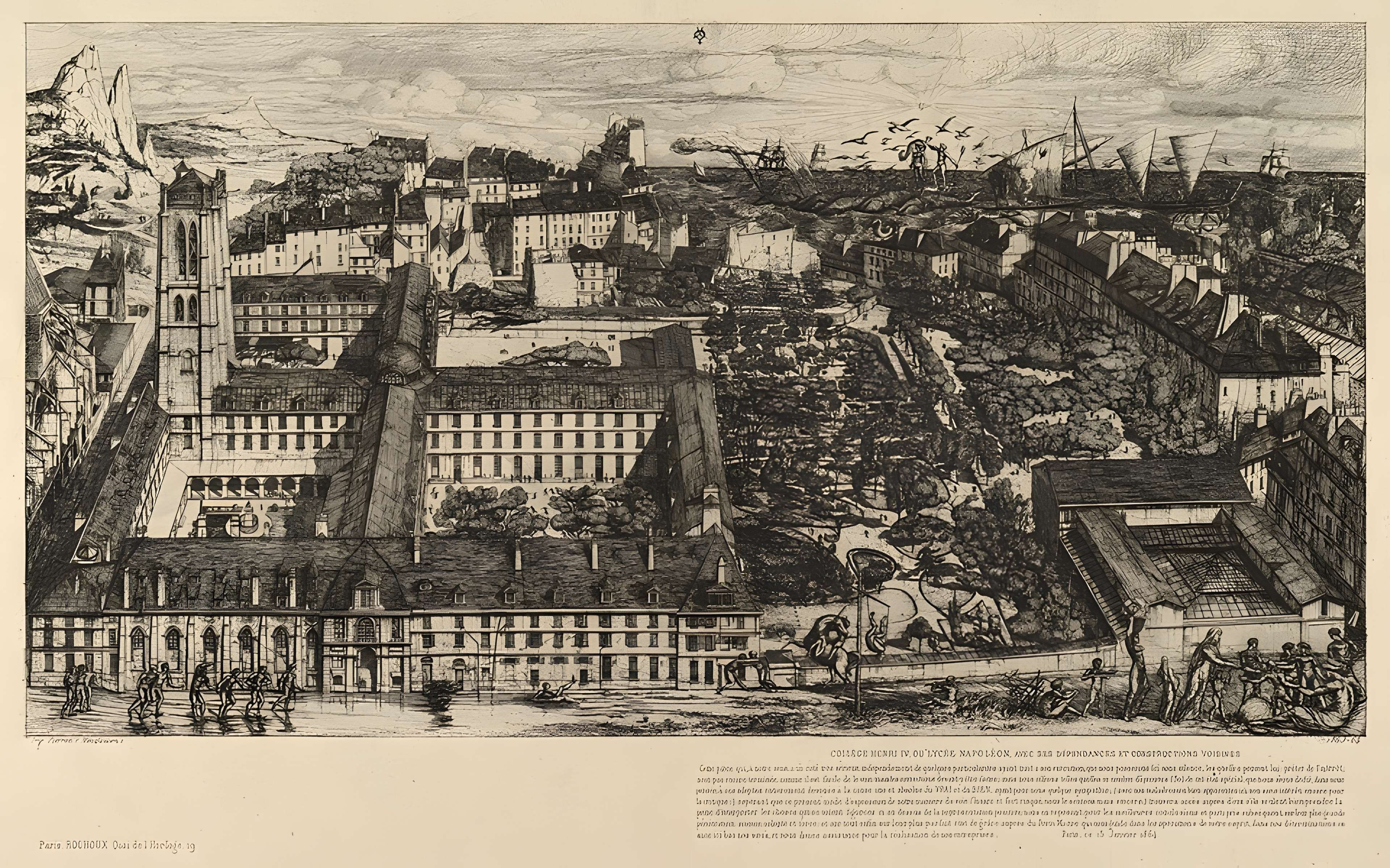 Ancienne abbaye Sainte-Geneviève, actuel lycée Henri IV