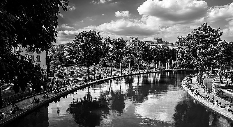 Canal Saint-Martin à Paris 11ème