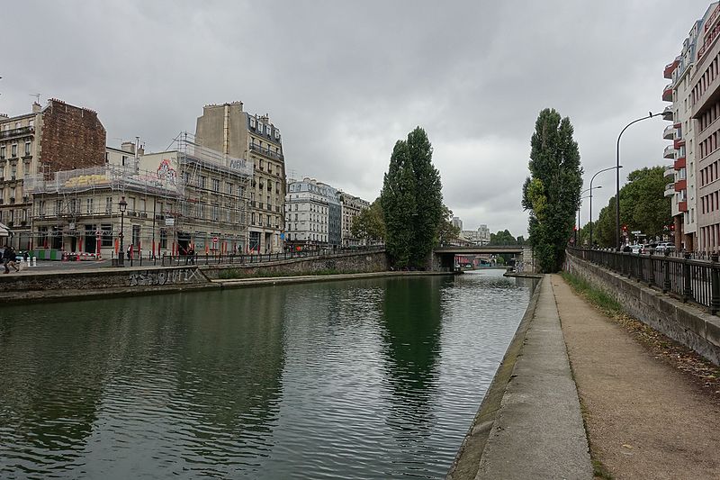 Canal Saint-Martin à Paris 11ème
