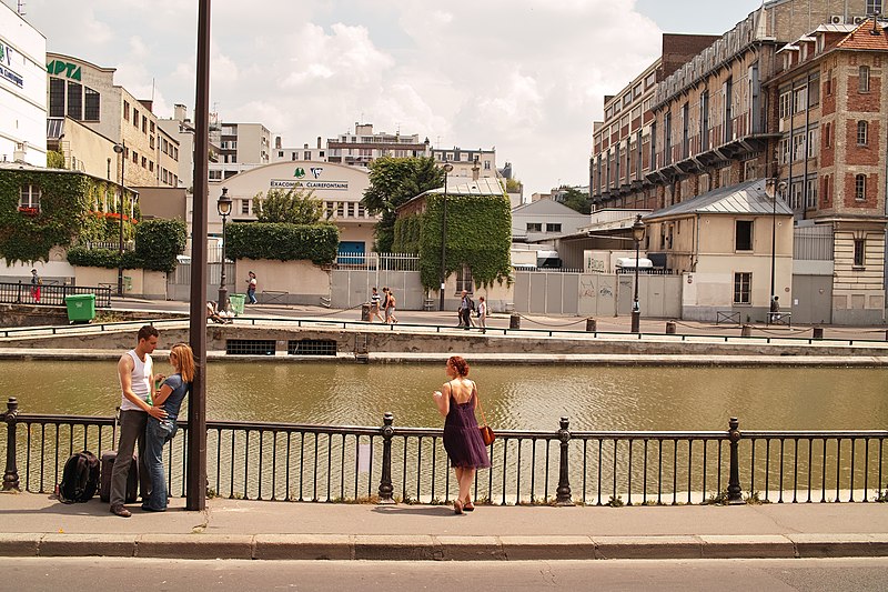 Canal Saint-Martin à Paris 11ème