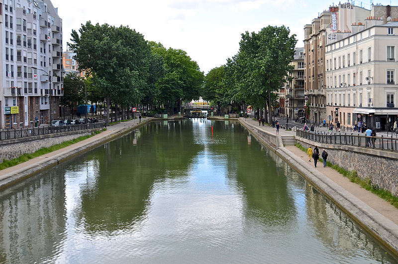 Canal Saint-Martin à Paris 11ème
