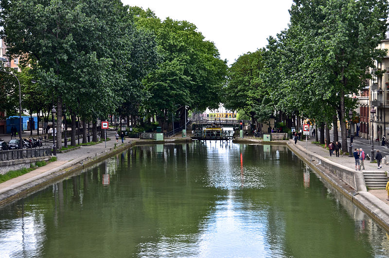 Canal Saint-Martin à Paris 11ème