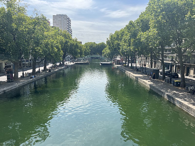 Canal Saint-Martin à Paris 11ème