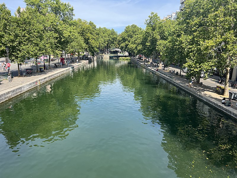 Canal Saint-Martin à Paris 11ème
