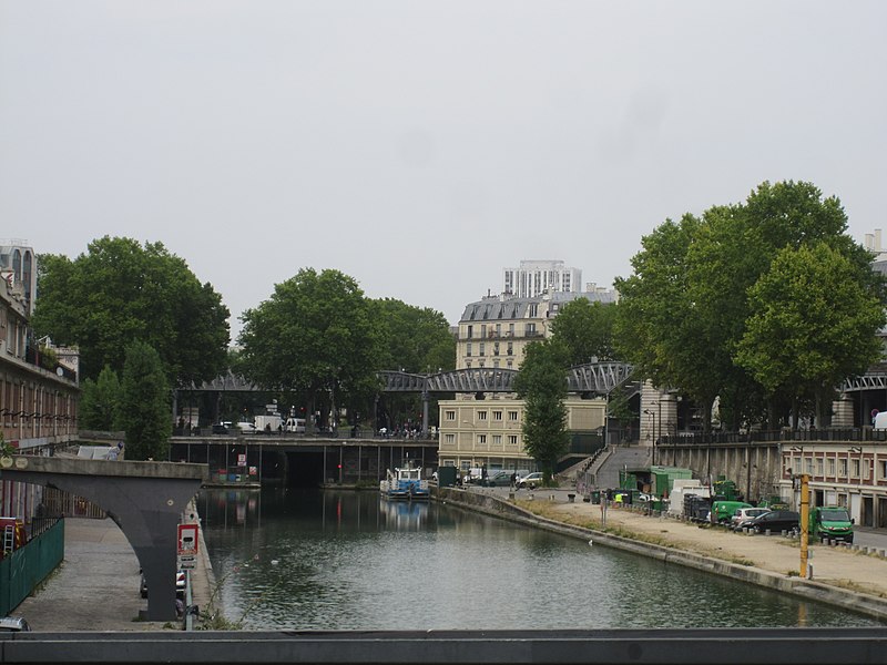 Canal Saint-Martin à Paris 11ème