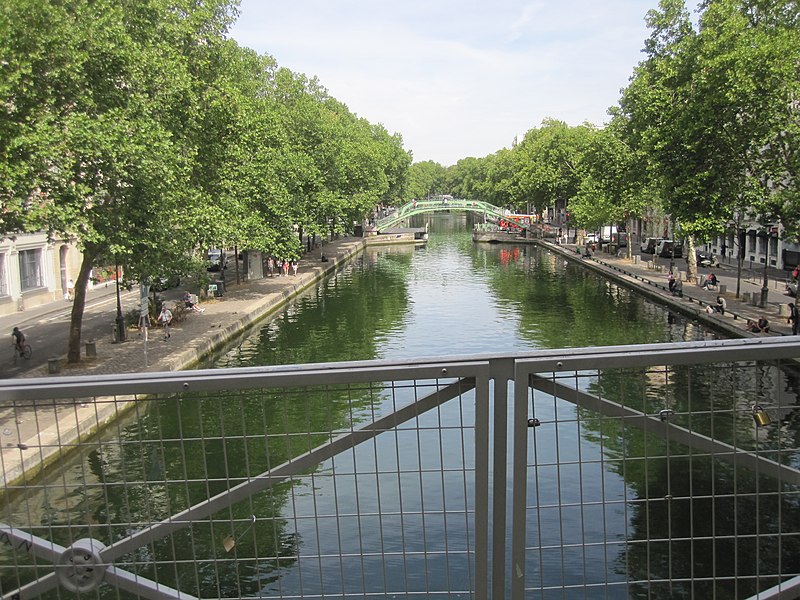 Canal Saint-Martin à Paris 11ème