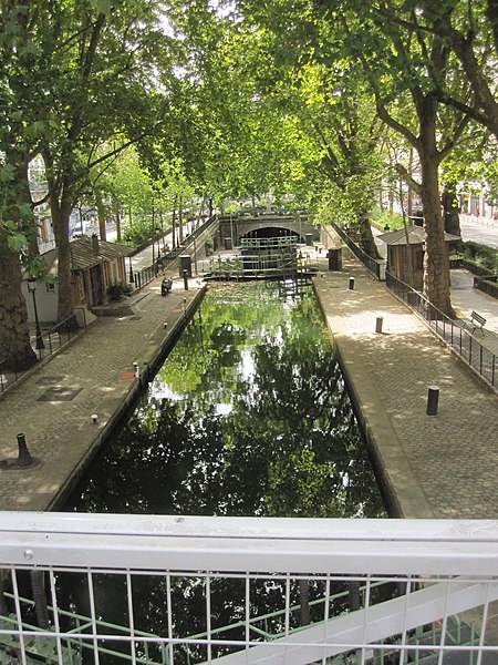 Canal Saint-Martin à Paris 11ème