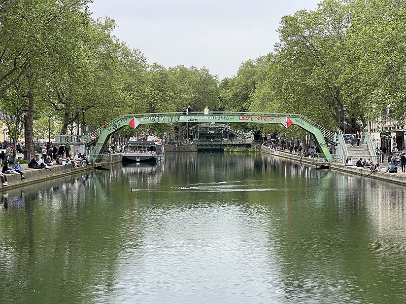 Canal Saint-Martin à Paris 11ème