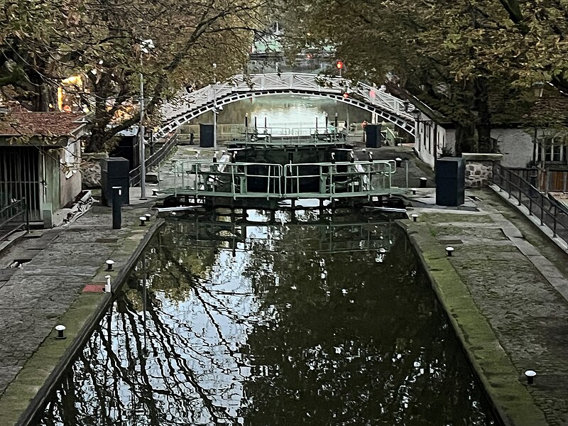 Canal Saint-Martin à Paris 11ème