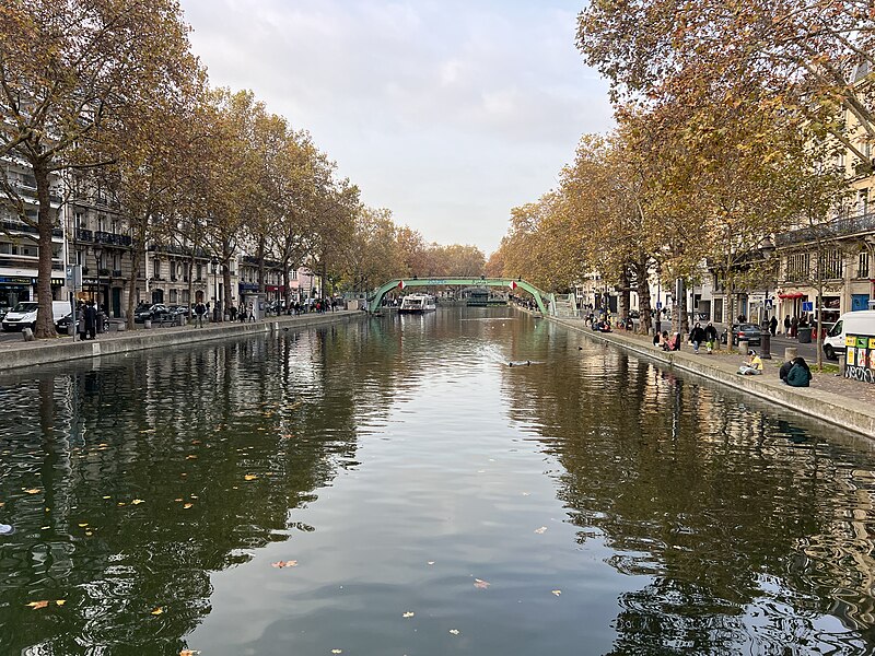 Canal Saint-Martin à Paris 11ème