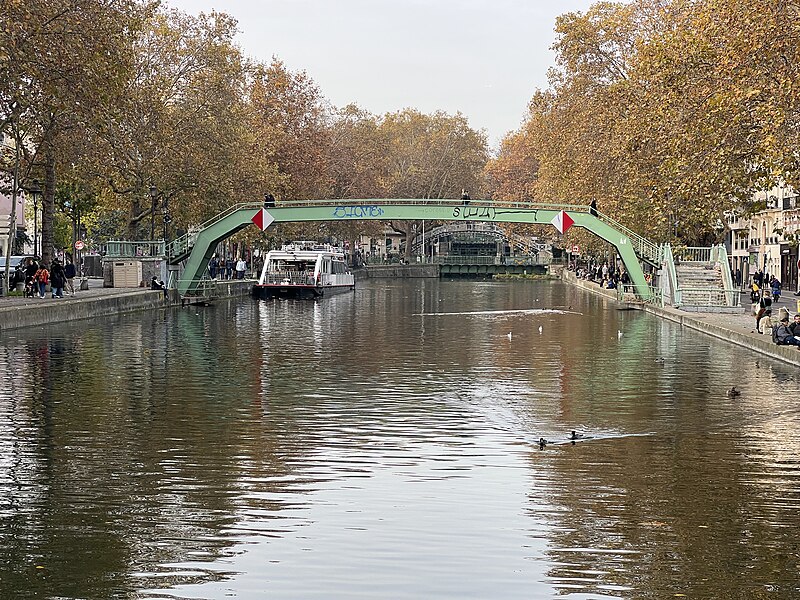 Canal Saint-Martin à Paris 11ème
