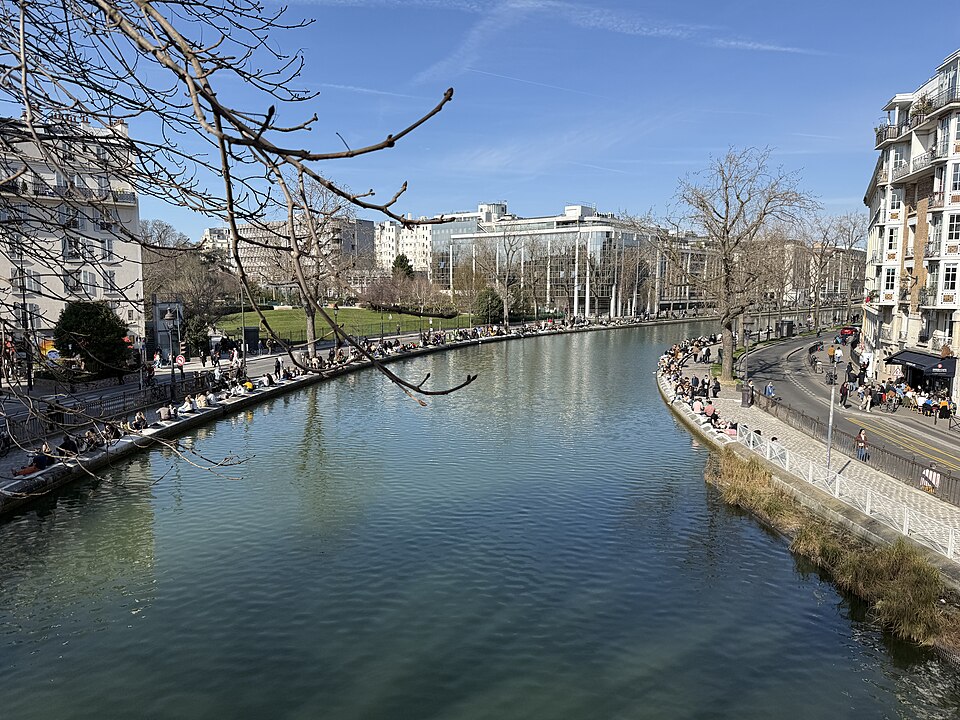 Canal Saint-Martin à Paris 11ème